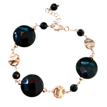 Carica l&#39;immagine nel visualizzatore di Gallery, BRACCIALE AGATE NERE
