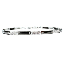 Carica l&#39;immagine nel visualizzatore di Gallery, BRACCIALE PIASTRINE CON ZIRCONI
