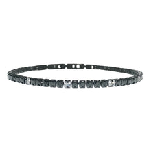 Carica l&#39;immagine nel visualizzatore di Gallery, BRACCIALE TENNIS NERO

