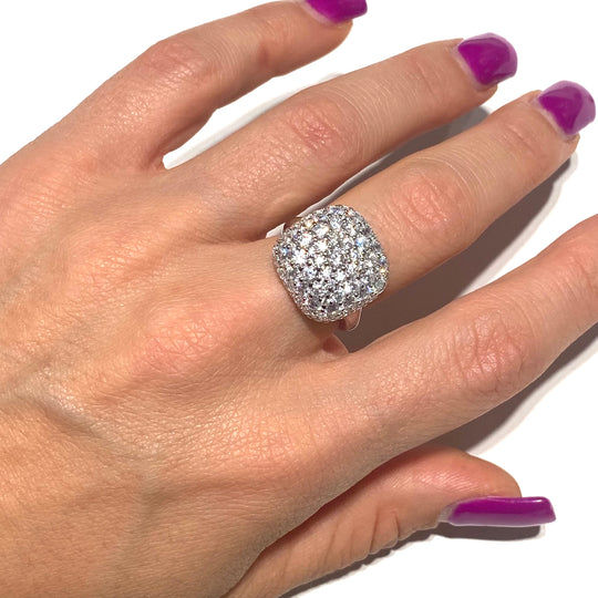 ANELLO QUADRATO PAVE'