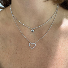 Carica l&#39;immagine nel visualizzatore di Gallery, COLLANA DOPPIA CON CUORI
