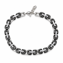 Carica l'immagine nel visualizzatore di Gallery, BRACCIALE CATENA ARGENTO E CERAMICHE

