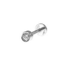 Carica l&#39;immagine nel visualizzatore di Gallery, PIERCING LABRET IN ORO 750% CON DIAMANTE
