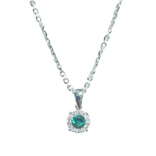 Carica l&#39;immagine nel visualizzatore di Gallery, COLLANA PUNTO LUCE ZIRCONE VERDE
