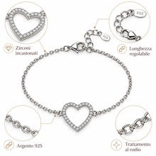 Carica l'immagine nel visualizzatore di Gallery, BRACCIALE CUORE SCINTILLANTE
