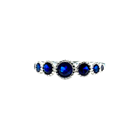 ANELLO CRISTALLI BLU