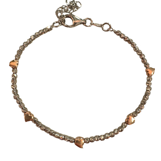 BRACCIALE CUORI E SFERE LUMINOSE