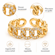 Carica l'immagine nel visualizzatore di Gallery, ANELLO SHINY CHAIN
