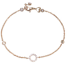 Carica l&#39;immagine nel visualizzatore di Gallery, BRACCIALE CERCHIO IN ORO ROSA
