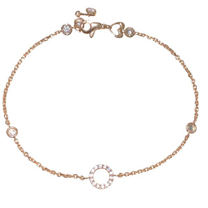 BRACCIALE CERCHIO IN ORO ROSA