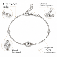 Carica l'immagine nel visualizzatore di Gallery, BRACCIALE MAGLIA MARINARA BRILLANTE
