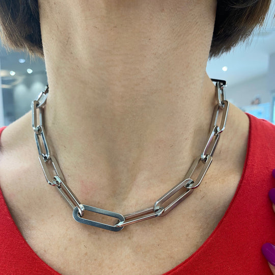 COLLANA CATENA ACCIAIO