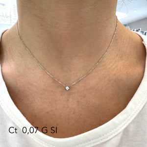 COLLANA PUNTO LUCE DIAMANTE A GRIFF