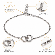 Carica l'immagine nel visualizzatore di Gallery, BRACCIALE CERCHIO E CUORE
