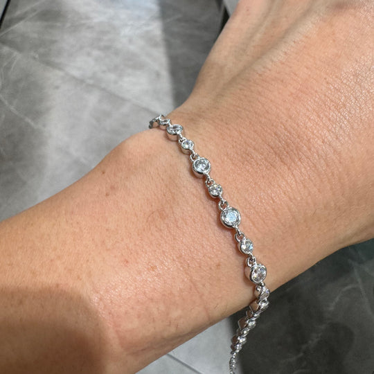 BRACCIALE ZIRCONI TONDI