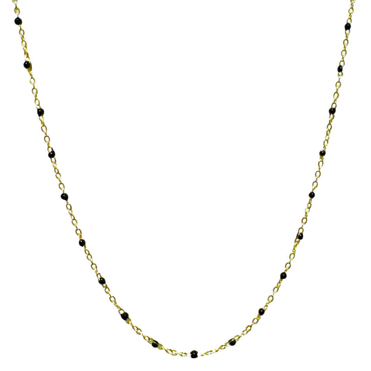 CATENINA DOARATA SMALTI NERI