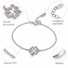 Carica l'immagine nel visualizzatore di Gallery, BRACCIALE QUADRIFOGLIO BRILLANTE
