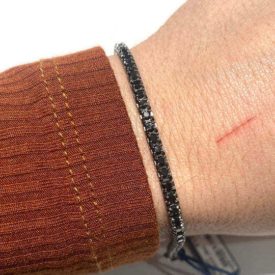 TENNIS IN DIAMANTI NERI