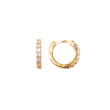 Carica l&#39;immagine nel visualizzatore di Gallery, CERCHI BASIC CON ZIRCONI ORO ROSA
