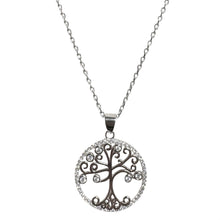 Carica l&#39;immagine nel visualizzatore di Gallery, COLLANA ALBERO VITA CON ZIRCONI BIANCHI
