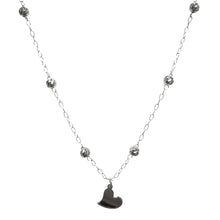 Carica l&#39;immagine nel visualizzatore di Gallery, COLLANA SFERE DIAMANTATE E CUORE
