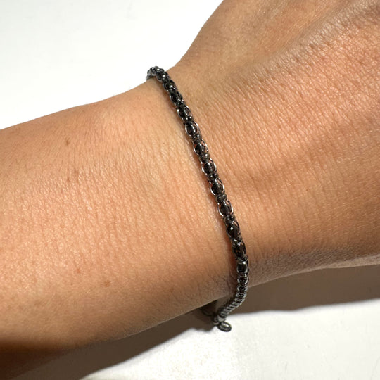 BRACCIALE CRISTALLI LUMINOSI BRUNITO