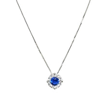 Carica l&#39;immagine nel visualizzatore di Gallery, COLLANA PUNTO LUCE MULTIPIETRA BLU
