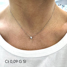 Carica l&#39;immagine nel visualizzatore di Gallery, COLLANA PUNTO LUCE DIAMANTE A GRIFF
