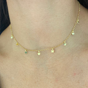 COLLANA STELLE  PENDENTI