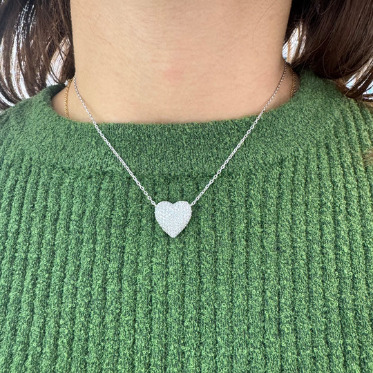 COLLANA CUORE PAVE'