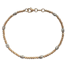 Carica l&#39;immagine nel visualizzatore di Gallery, BRACCIALE PALLINE E OVALI DIAMANTATI IN ORO ROSA E BIANCO
