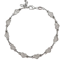 Carica l&#39;immagine nel visualizzatore di Gallery, BRACCIALE CUORI PAVÈ
