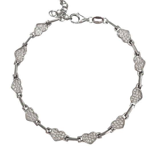 BRACCIALE CUORI PAVÈ