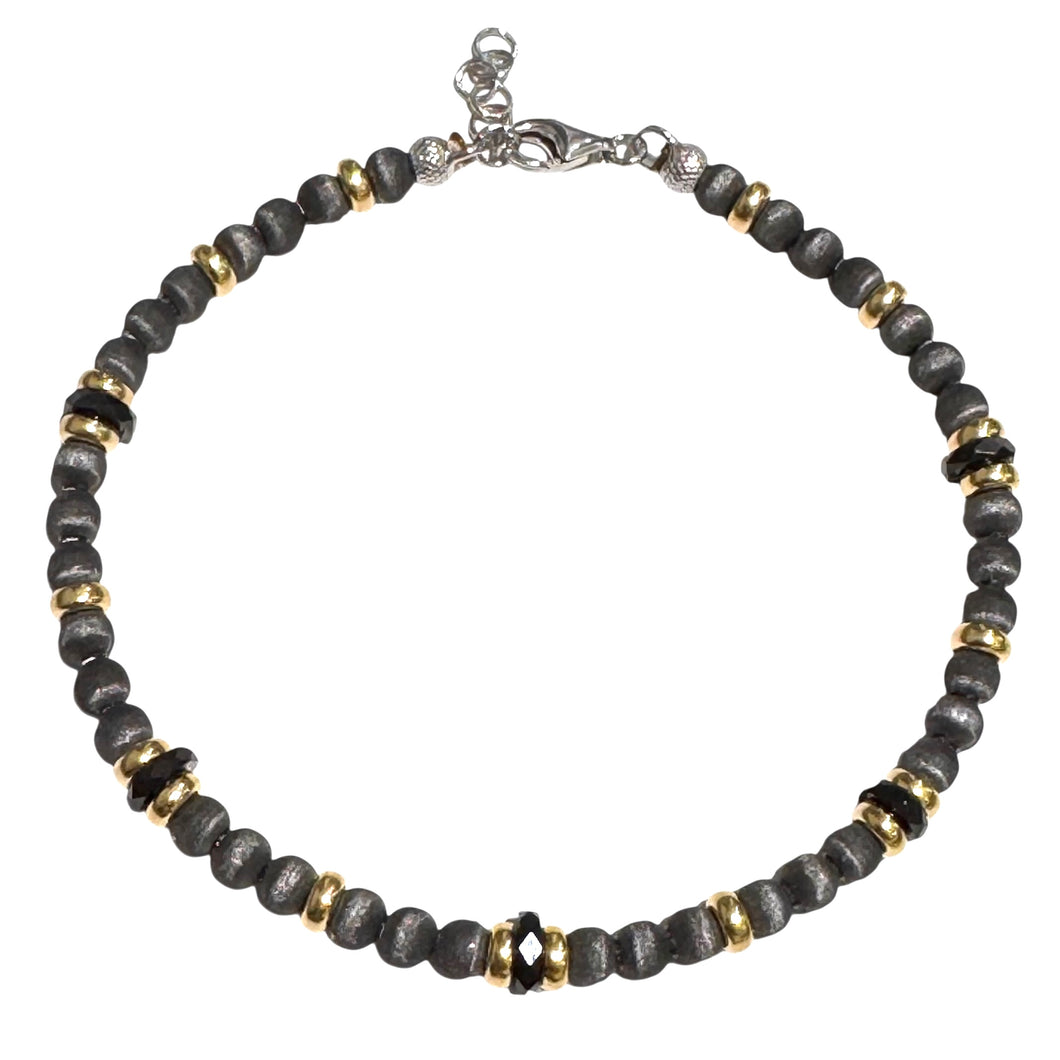 BRACCIALE IN ARGENTO E CERAMICA