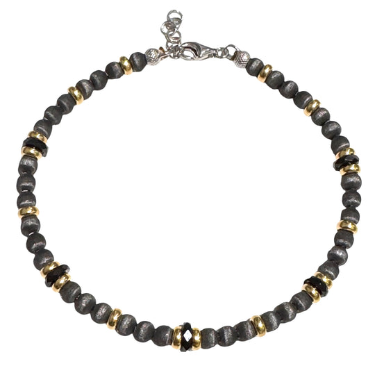 BRACCIALE IN ARGENTO E CERAMICA