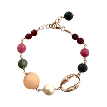 Carica l'immagine nel visualizzatore di Gallery, BRACCIALE AGATA, QUARZO E PERLE
