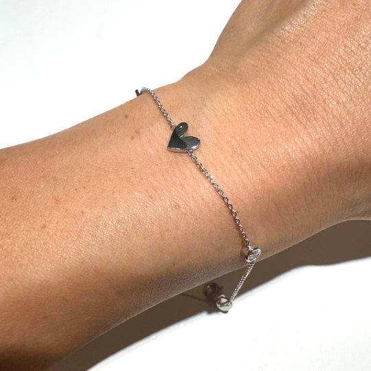 BRACCIALE CUORE E PUNTI LUCE
