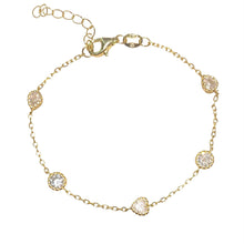 Carica l&#39;immagine nel visualizzatore di Gallery, BRACCIALE PUNTI LUCE DORATO
