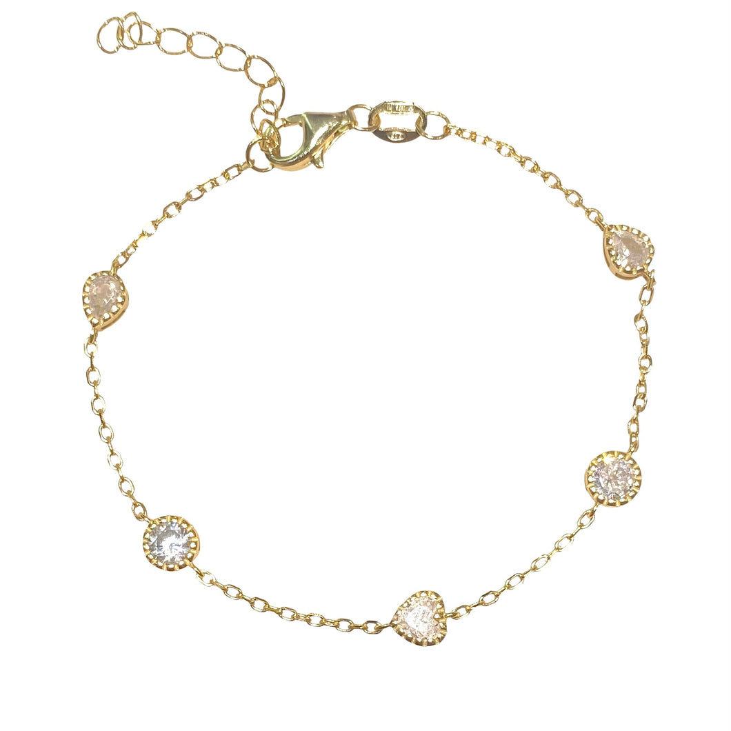 BRACCIALE PUNTI LUCE DORATO