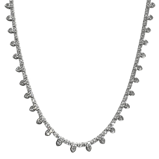 COLLANA TENNIS CUORI
