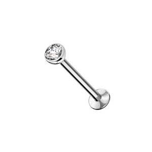 ORECCHINO PIERCING IN TITANIO CON CRISTALLO