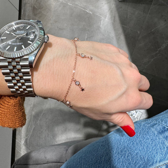 BRACCIALE STELLE PENDENTI