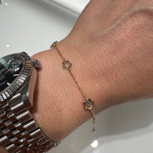 BRACCIALE CINQUE FIORI LAVORATI