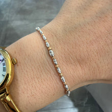 Carica l'immagine nel visualizzatore di Gallery, BRACCIALE PALLINO DIAMANTATO CON OVALI
