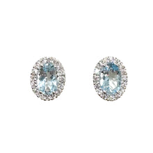 Carica l'immagine nel visualizzatore di Gallery, ORECCHINI ACQUAMARINA E DIAMANTI
