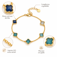 Carica l'immagine nel visualizzatore di Gallery, BRACCIALE SFUMATURE DI BLU
