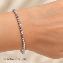 Carica l'immagine nel visualizzatore di Gallery, BRACCIALE PALLINO DIAMANTATO
