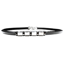 Carica l&#39;immagine nel visualizzatore di Gallery, BRACCIALE CUBETTI E CUOIO
