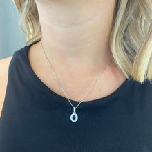 Carica l&#39;immagine nel visualizzatore di Gallery, COLLANA PUNTO LUCE BLU
