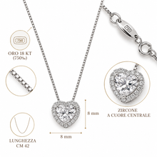 Carica l'immagine nel visualizzatore di Gallery, COLLANA CUORE BRILLANTE
